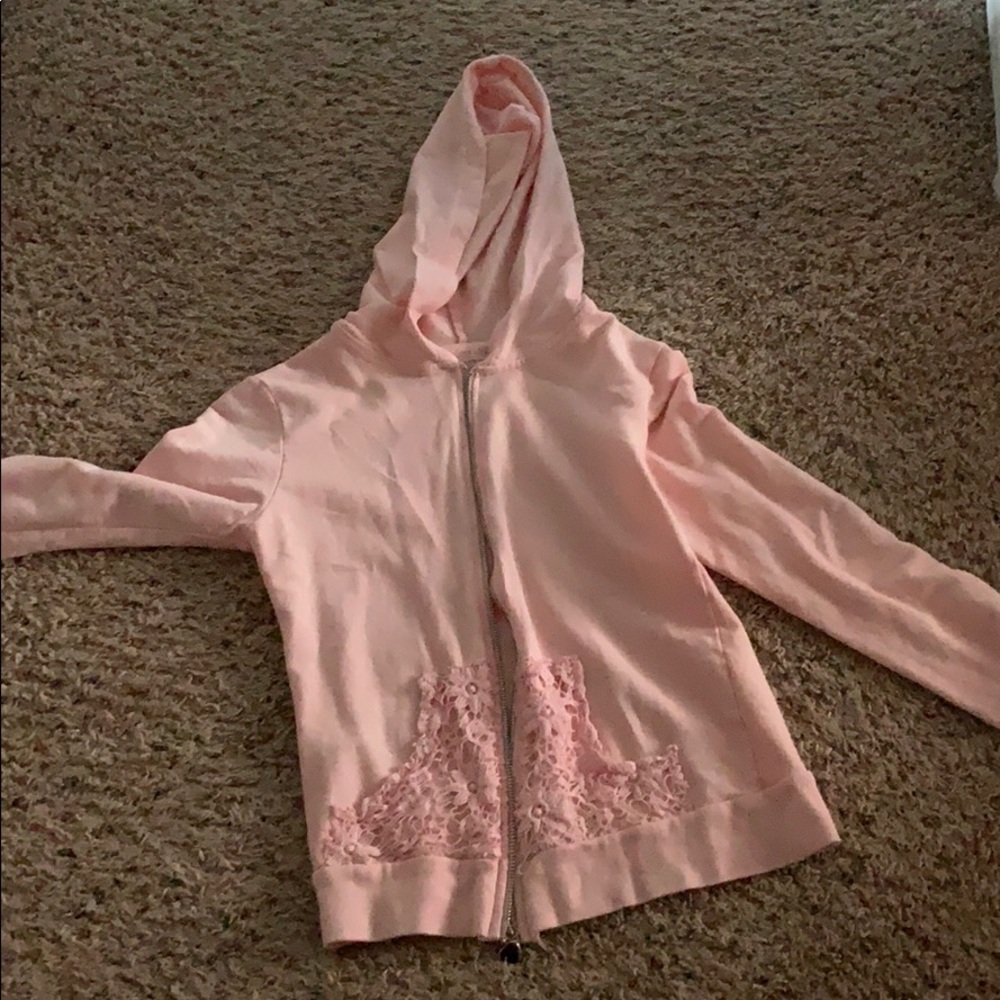 pink zip up